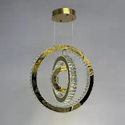 Підвісна LED-люстра з пультом Linisoln 7960-50*40*30 FG золото, кришталь, 70 Вт, 50*40*30 см, до 15 м2
