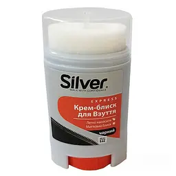 Крем-блиск для взуття Silver Сomfort, олівець, чорний, 50 мл - мініатюра 2