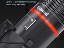 Стрімовиймікрофон Redragon Blazar GM300 (USB) металевий з підставкою кабель 1.7м - мініатюра 6