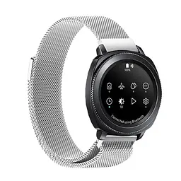Металевий ремінець Watchbands Milanese Loop для Samsung Gear Sport Samsung Galaxy Watch 42mm срібний (WB0012MILANSESILVER) - мініатюра 2