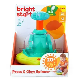 Дзиґа музична Bright Starts Press & Glow Spinner (10042) - мініатюра 9