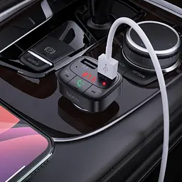 Автомобільний FM-трансмітер модулятор Bluetooth MP3 HOCO E59 - мініатюра 6