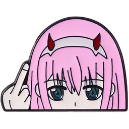 Значок Улюблений у Франксі Нуль Два Darling in the Franxx Zero Two 4 см