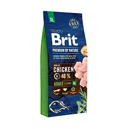 Сухий корм Brit Premium Dog Adult XL 15 кг для собак гігантських порід (вагою від 45 кг)