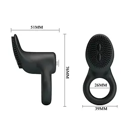 Ерекційне кільце - Pretty Love Cobra Penis Ring Black - мініатюра 6