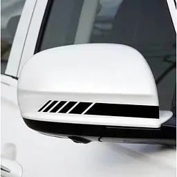 Наклейка в авто 14,7х1,4 см RR876513 Чорна - мініатюра 2