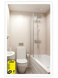 Дзеркало Lidz Orion (OR2) 500х800 мм, прямокутне, з LED-підсвічуванням Touch LDOR500800492911 - мініатюра 2