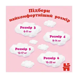 Підгузки Huggies Little Movers/Pants 6 (15-25 кг) для дівчинки 44 шт (5029053547664) - мініатюра 6
