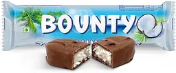 Батончики Bounty Coconut Milk Chocolate Twin Bars Multipack 4 х 57 г - мініатюра 3