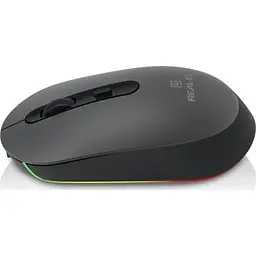 Комп'ютерна мишка Real-El RM-470W Wireless/Bluetooth Dark Gray (EL123200049) - мініатюра 4