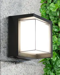 Вуличний світильник Goldlux 330963 Essen LED 1x12W 4000K 1400Lm IP44 чорний - мініатюра 3
