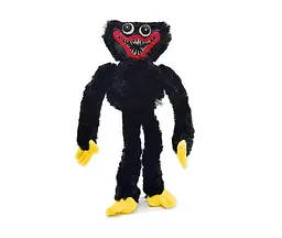 М'яка іграшка Хагі Вагі чорний Huggy Wuggy з липучками на руках - мініатюра 2