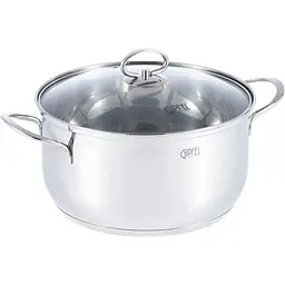 Каструля Gipfel Sofia з кришкою 5.8 л 24х13 см (2319)