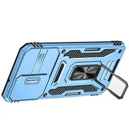Ударостійкий чохол Camshield Army Ring для Samsung Galaxy A24 4G Блакитний / Light Blue - мініатюра 4