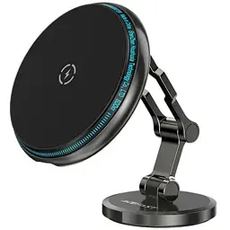 Автотримач для телефона з БЗП Acefast D30 magnetic folding wireless charging car holder чорний