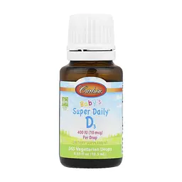 Вітамін D3 Super Daily D3 for Baby 400 IU - 365 Veg drops 10.3 мл - мініатюра 2