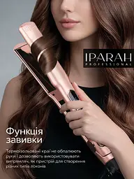 Плойка для волосся IPARAH PROFESSIONAL STRAIGHTENER Плойка для локонів, Стайлер для волосся, Утюжок для вирівнювання волосся з температурним контролем 140-230°C 50 Вт Pink - мініатюра 6