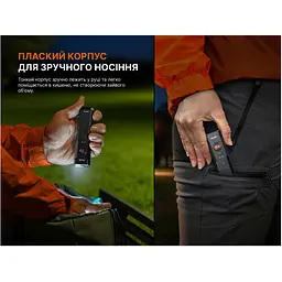 Ліхтар Fenix E08R UE, чорний - мініатюра 17