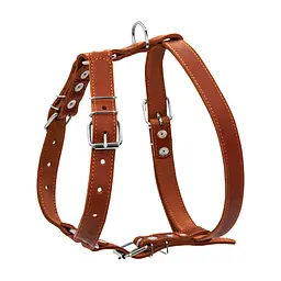Шлея для собак Collar одинарна для середніх порід Ш 25 мм А:49-68 см В:68-80 см коричнева (06386) - мініатюра 2