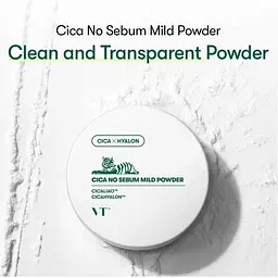 Матуюча пудра для обличчя VT Cosmetics Cica No-Sebum Mild Powder 5 г (VTC013) - мініатюра 3