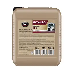 Моторне масло K2 CI-4 20W-50 20л(O41420E)