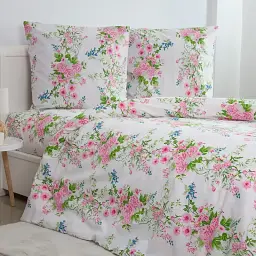 Постільна білизна ТЕП Soft Dreams Floral Dream бязь 70x70 полуторна білий - мініатюра 3