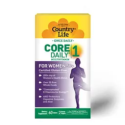 Вітаміни та мінерали Country Life Core Daily-1 for Women 50+, 60 таблеток
