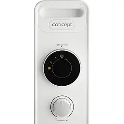 Електрообігрівач Concept RO3309 9 елементів, 3 рівня потужності, 2000W, регульований термостат, білий - мініатюра 5