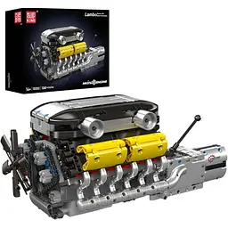Конструктор Mould King Mking Двигун і коробка передач Lambo V12 (10202) [161048]