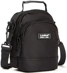 Сумка чоловіча LANPAD Чорний 15х19х8 см (LAN61028 black)
