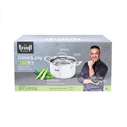 Набір каструль Cook&Joy 4,6л, 3,5л, 1,8л та сковорідок Smart Fry Krauff + Сковорода для млинців Smart Fry - мініатюра 3