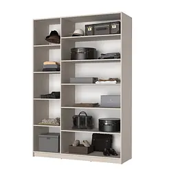 Шафа 3-дверна MebelStar Оскар ДСП BG, 4 додаткові полиці 150x52x220 см Аляска сірий (MBS-4639) - мініатюра 2