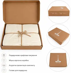 Постільна білизна Love You Варена бавовна Айворі Євро (ly62033) - мініатюра 6