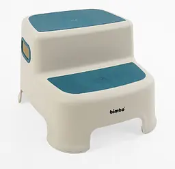 Підставка для ніг дитяча на дві сходинки BM-68518 Bimbo 28*30*25 см. антиковзаючі накладки синя - мініатюра 3