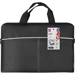 Сумка для ноутбука Defender Lite 15.6 Black/Gray (26086)