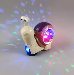 Равлик музичний Limo Toy RS 9024 C (108) 2 кольори, 3D підсвічування, колеса вільного ходу, мелодія, в коробці