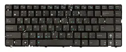 Клавіатура для ноутбука Asus (UL30, K42, K43, X42) Black, (Black Frame)