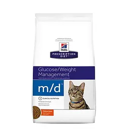 Сухий корм Hill's Prescription Diet m/d Diabetes/Weigt Management 5 кг для кішок з куркою