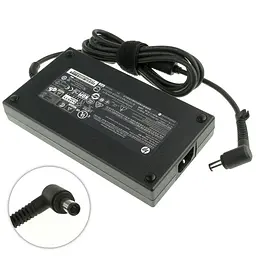 Блок живлення для ноутбука HP 19.5V, 10.3A, 200W, 7.4x5.0-PIN, black (608431-001) (без кабеля !) - мініатюра 2