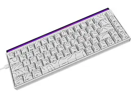Клавіатура Ajazz NK68 Red Switch White (NK68-R-S-W) - мініатюра 5