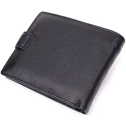Горизонтальне портмоне для чоловіків із натуральної шкіри ST Leather 22459 чорний - мініатюра 2