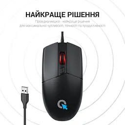 Мишка OfficePro M115 USB Black (M115) - мініатюра 5