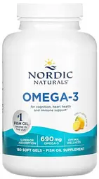 Риб'ячий жир Омега Nordic Naturals Omega-3 690 мг 180 капсул Лимон