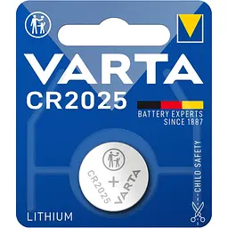 Батарейка Varta CR 2025 Lithium 3V 170 мАг