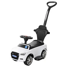 Дитяча каталка-толокар M 3503A-1 Білий, з батьківською ручкою