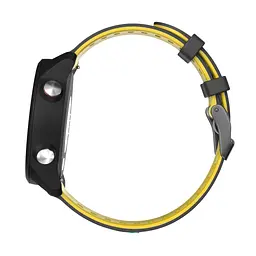 Силіконовий ремінець Rage для Huawei Watch GT 3 Pro 46mm Classic GT 3 46mm GT Runner GT - чорно-жовтий ширина кріплення 22мм Watchbands (W25-6WB26504222) - мініатюра 5