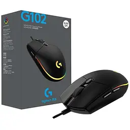 Миша ігрова з підсвічуванням Logitech G102 Lightsync 910-005808 чорна - мініатюра 5