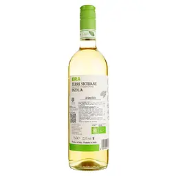 Вино Era Inzolia Terre Siciliane Organic, біле, сухе, 13%, 0,75 л - мініатюра 2