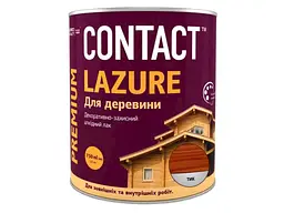 Лазур CONTACT 0,75л для деревини Тiк