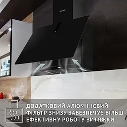 Витяжка декоративна похила PERFELLI PIANO NERO - мініатюра 7